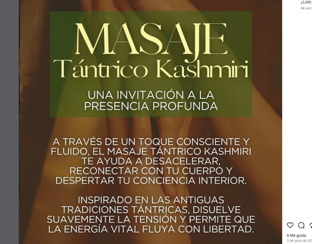 Masaje tántrico Kashmiri